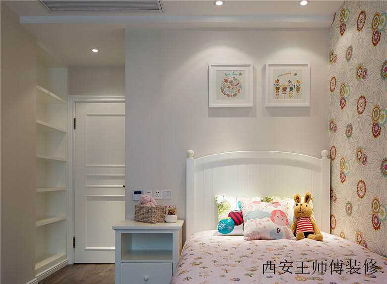 粉色简欧儿童房设计装潢效果图