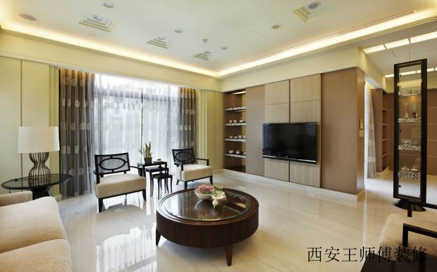 简约美式客厅电视背景墙欣赏