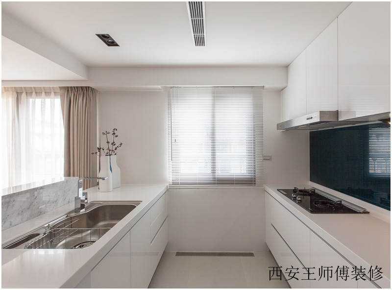 时尚简约白色厨房案例图