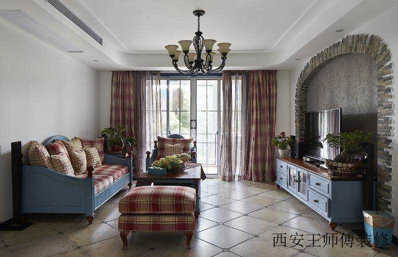 古朴地中海装饰风格客厅装修效果图