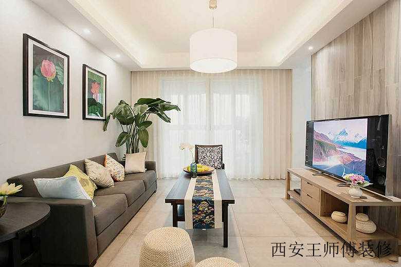 简约现代风格客厅装修效果图