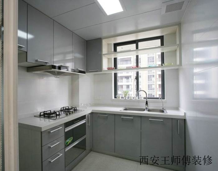 灰色系简约家居厨房案例图