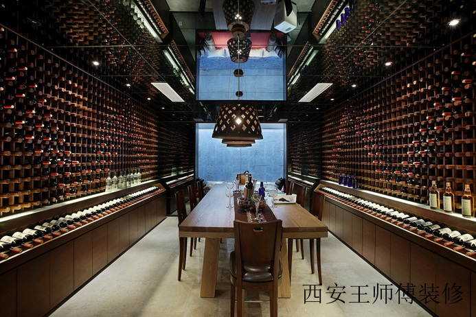 前卫时尚现代风格别墅室内酒柜设计装潢图片