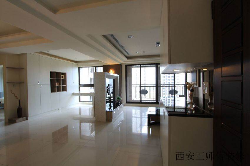 现代风格客厅书房隔断柜设计