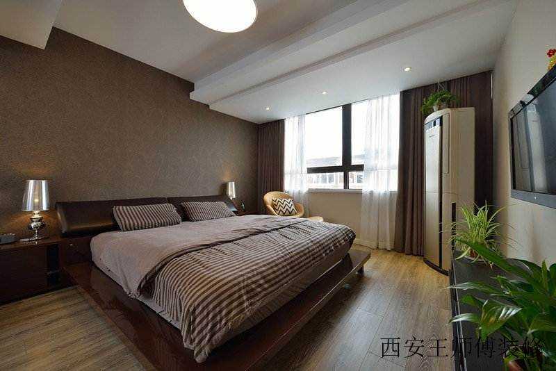 打造咖啡色宜家卧室装修效果图