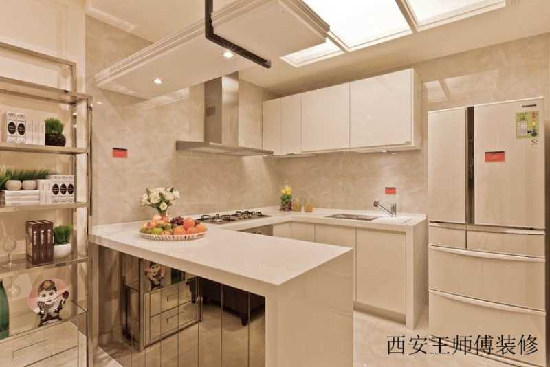 白色现代家居厨房装饰案例图