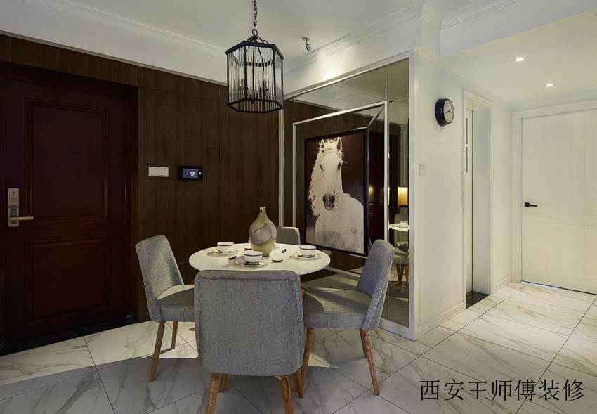 低奢复古北欧风餐厅效果图