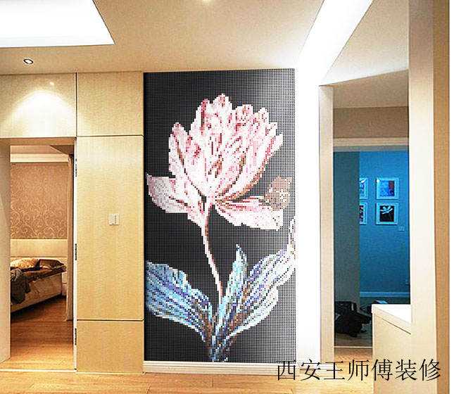 唯美典雅中式 马赛克背景墙设计