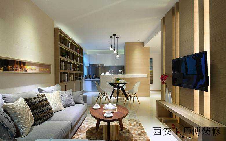 简约现代设计装修风格二居室装潢案例图