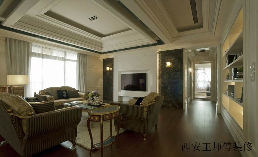 黛丽四居室现代风格家装效果图