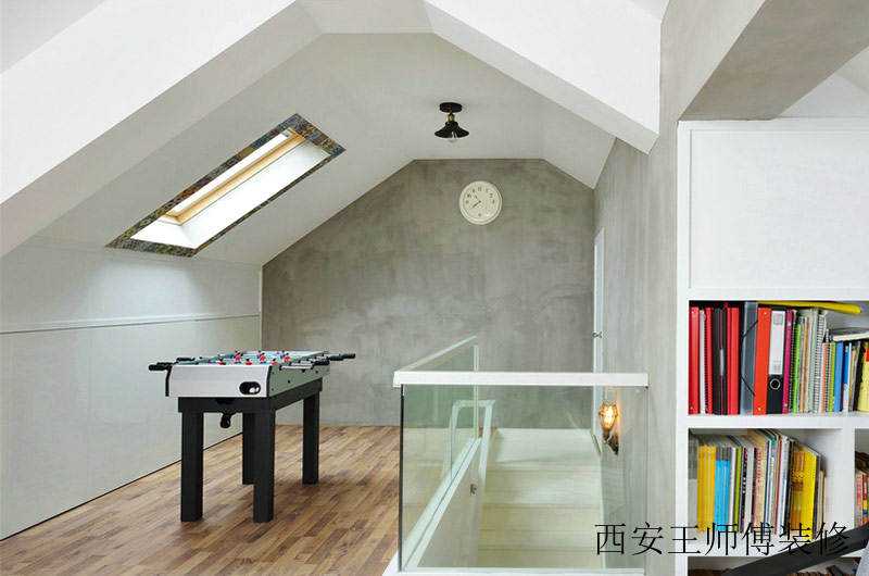 北欧复式阁楼局部效果图