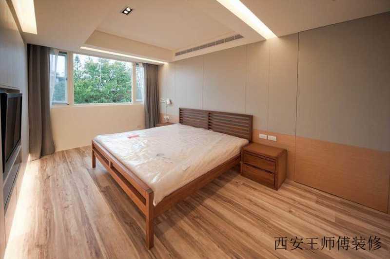简约原木风二居卧室效果图