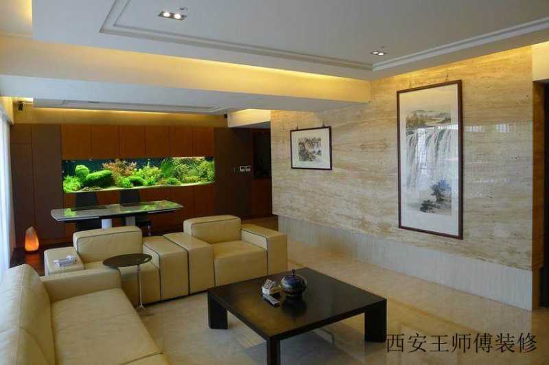 日式现代风家居鱼缸设计