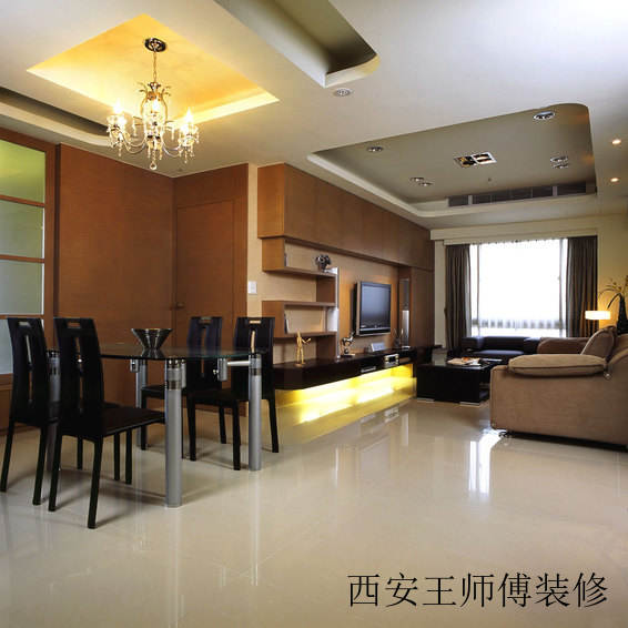 时尚现代二居客餐厅效果图