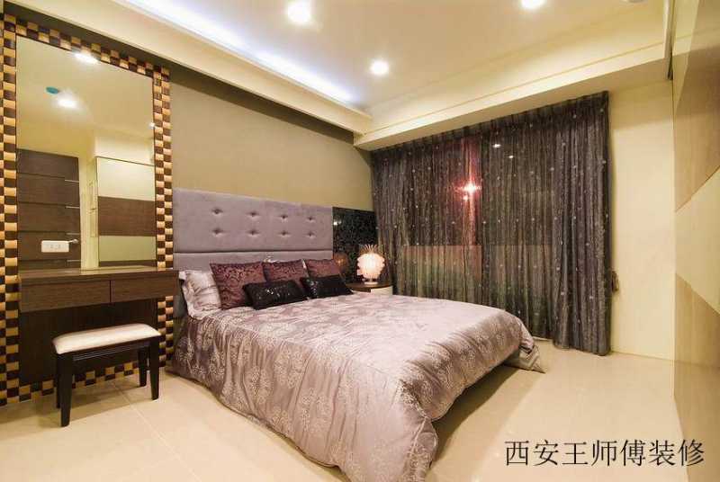 舒适现代风格卧室效果图