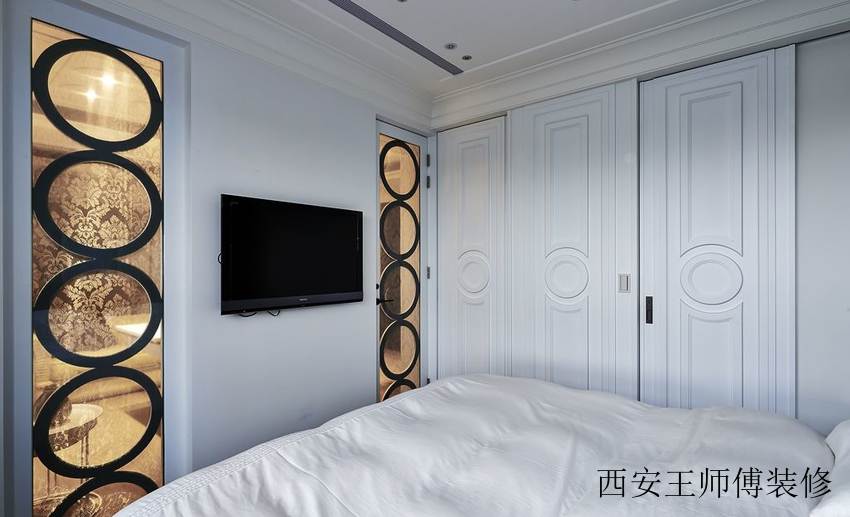 简欧卧室电视背景墙装饰图