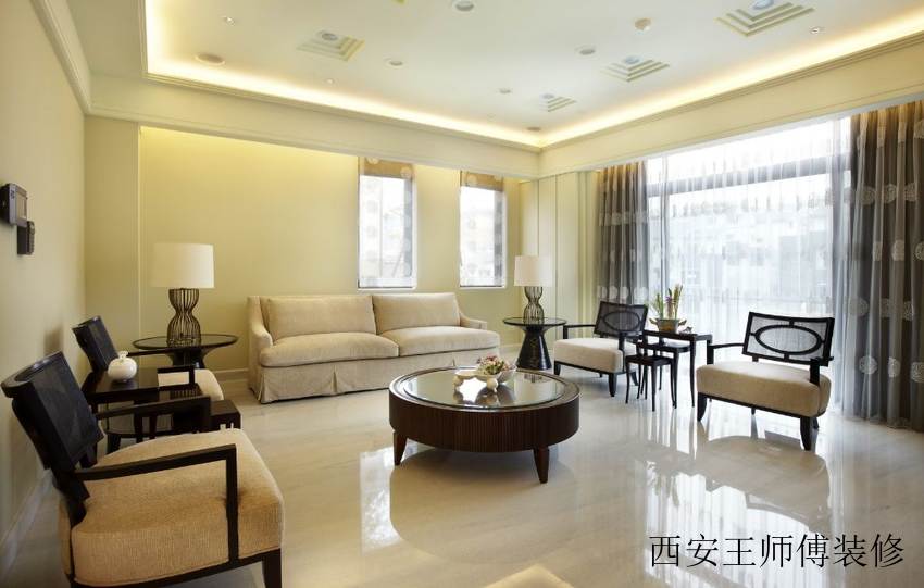 简约美式公寓客厅效果图