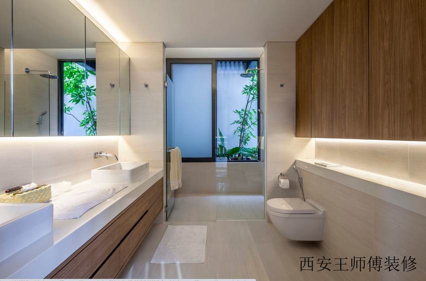 古典与现代相结合卫生间设计装修效果图