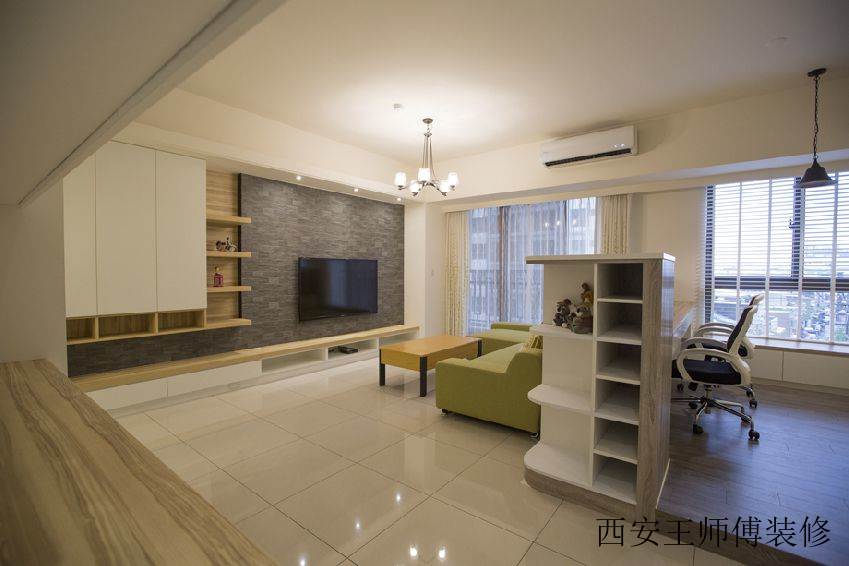 现代简约家居室内地台隔断
