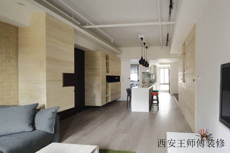 原木简约家居室内装修效果图