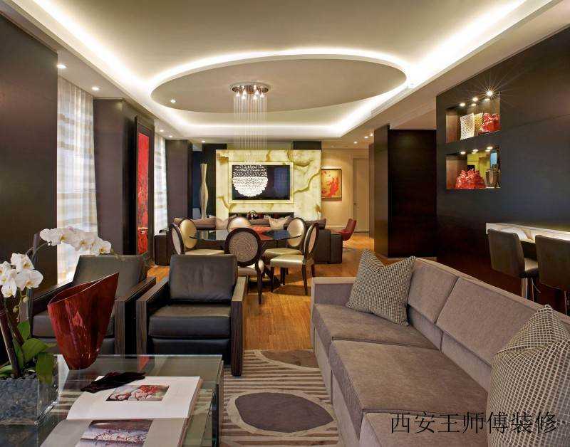时尚豪华现代家居吊顶效果图