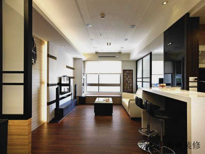 简约家装设计客厅大理石吧台效果图