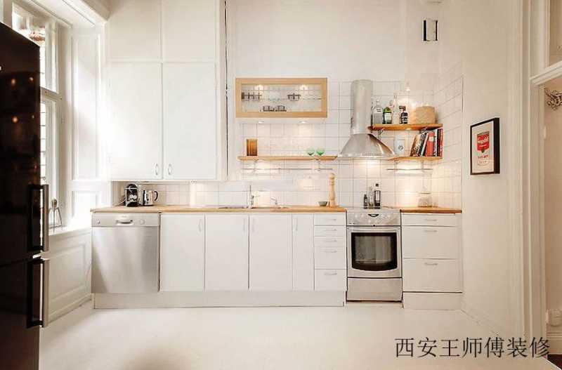 北欧简约家庭厨房效果图