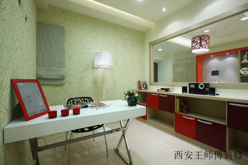 喜庆现代简约书房书柜设计