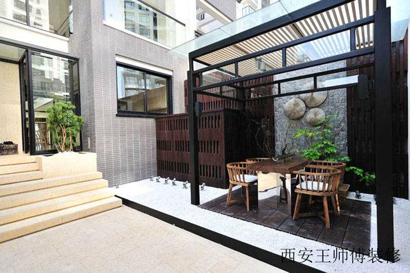 新中式风格入户花园设计欣赏图