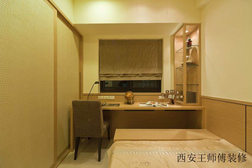 现代风格卧室书桌台设计