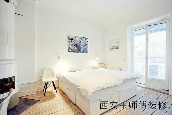 白色简约家居卧室案例图