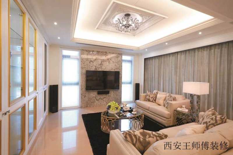 美式风格别墅客厅装修欣赏图