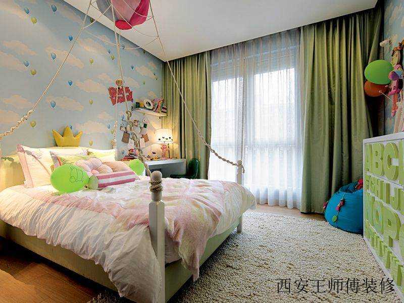 清新小可爱现代时尚设计家居儿童房装饰效果图
