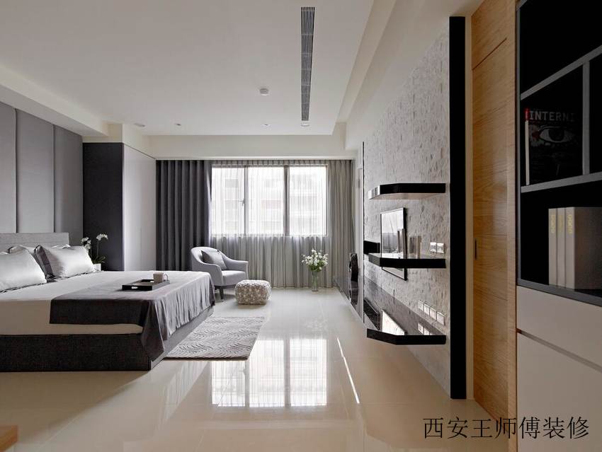 沉韵优雅简约现代卧室装修欣赏图