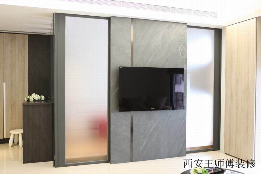 时尚简约电视背景墙设计装修图