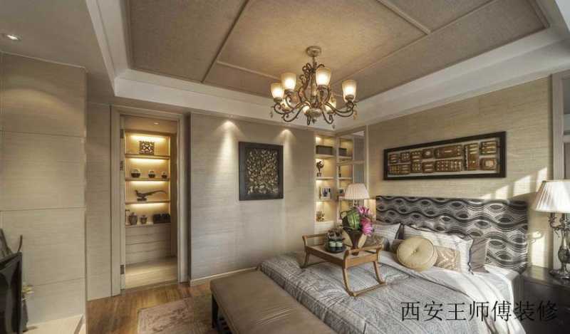 高雅和谐新古典卧室设计装修效果图