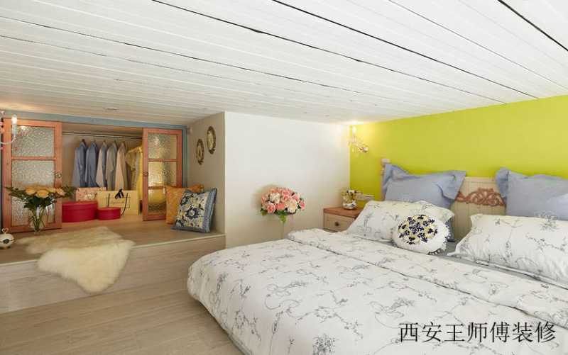 现代简约小户型卧室吊顶设计装修图