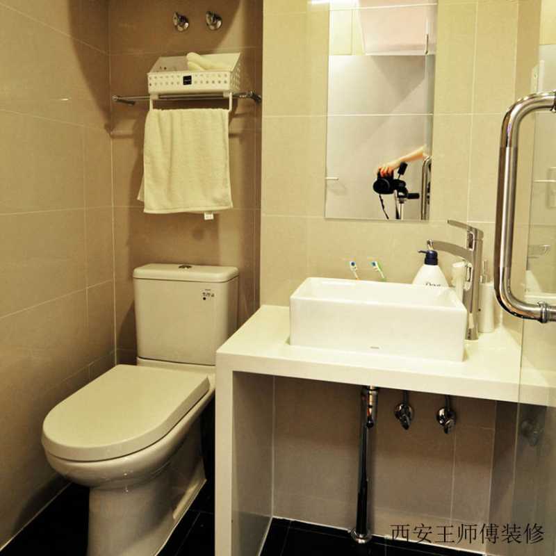 现代小户型卫生间局部图