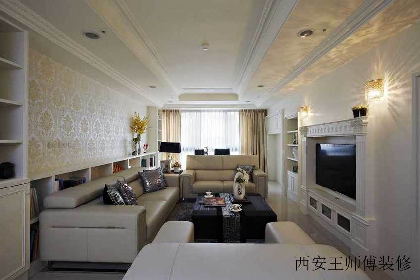 简欧客厅整体装修效果图