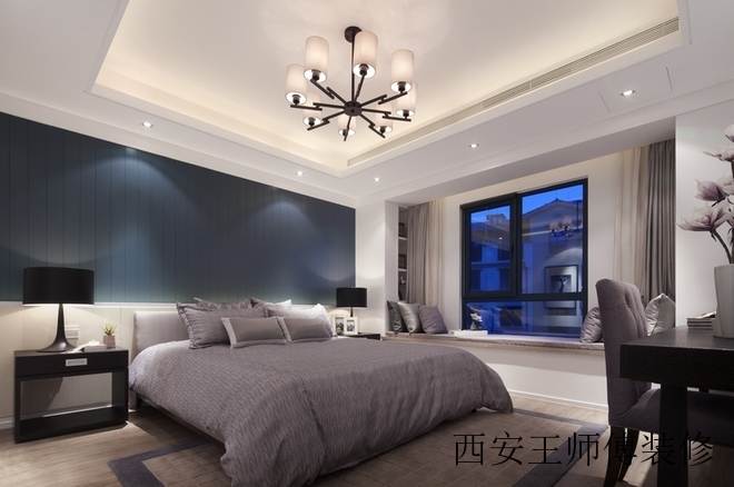 素雅简朴现代卧室设计装修图