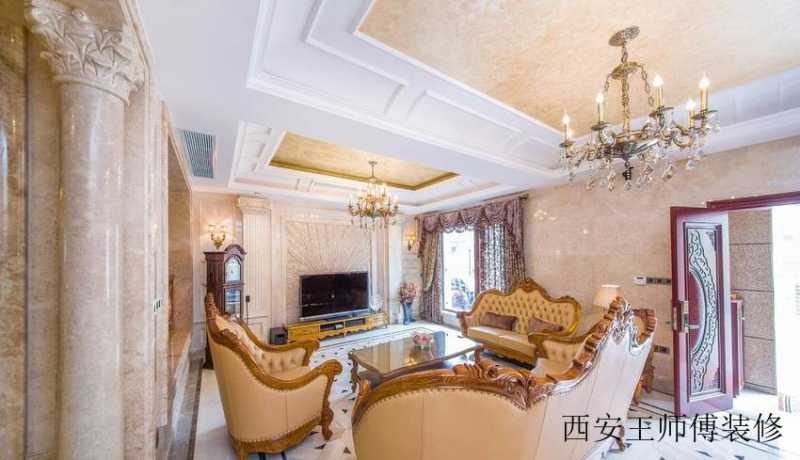 大气豪华欧式装修风格客厅装饰效果图