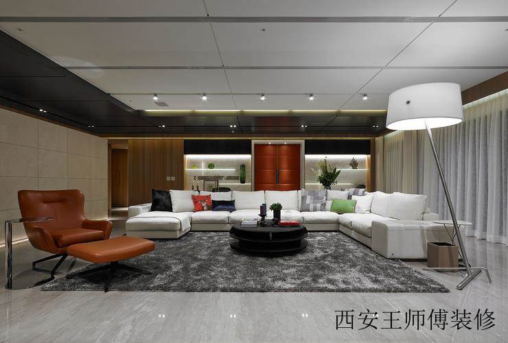 时尚现代别墅客厅效果图