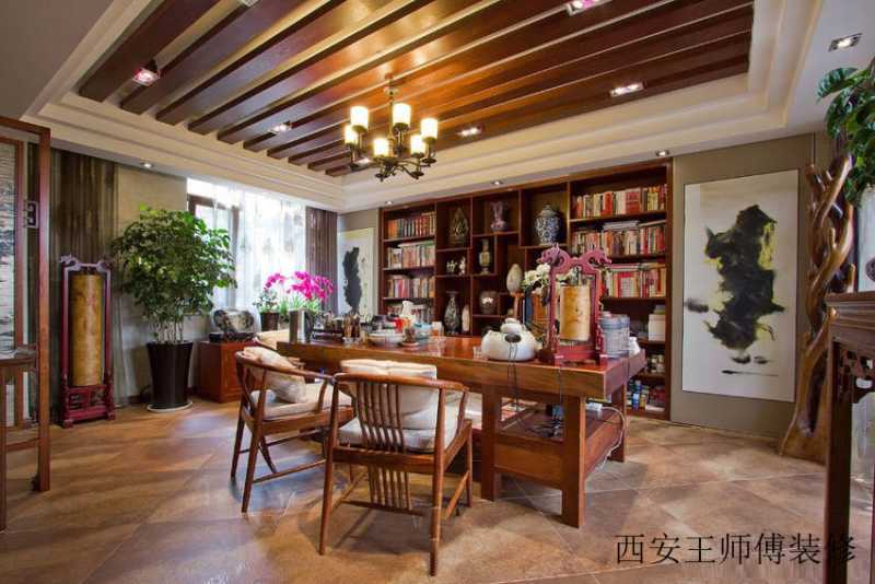 豪华东南亚风格书房欣赏