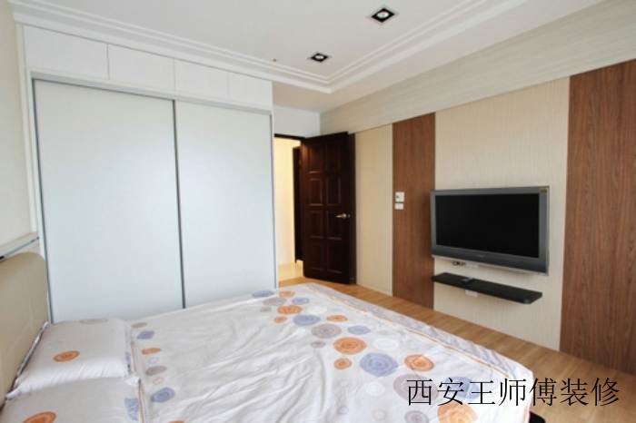 时尚现代卧室电视背景墙设计