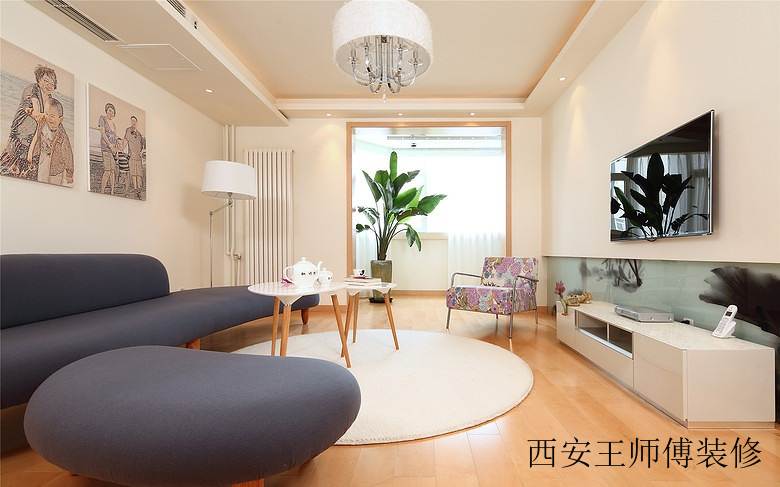 清新简约日式风格家居客厅装修美图