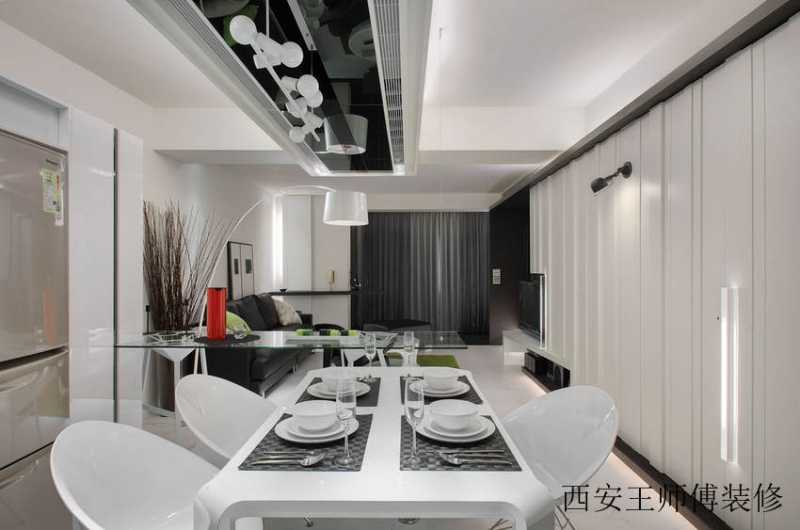 现代简约餐厅餐具装饰图