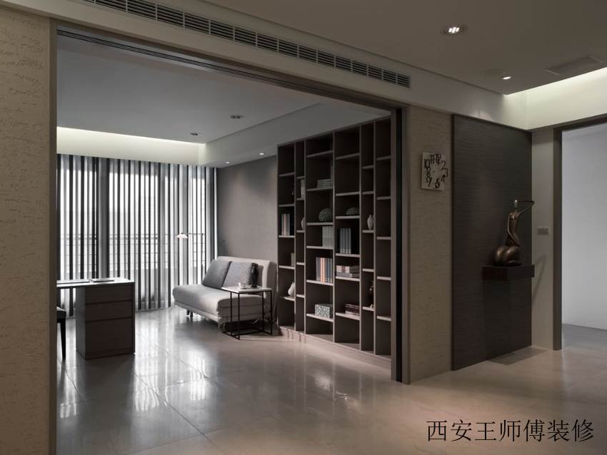 现代家居书房博古书架设计