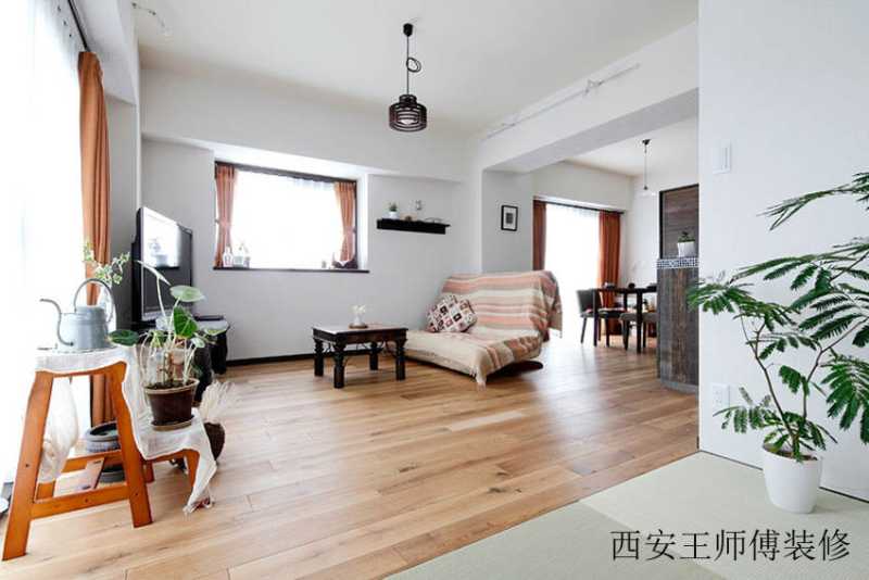 极简日式风格家居客厅简易装修图