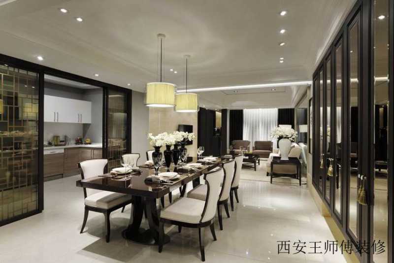 现代中式风格公寓餐厅设计