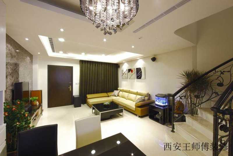 潮流现代别墅小客厅装修图